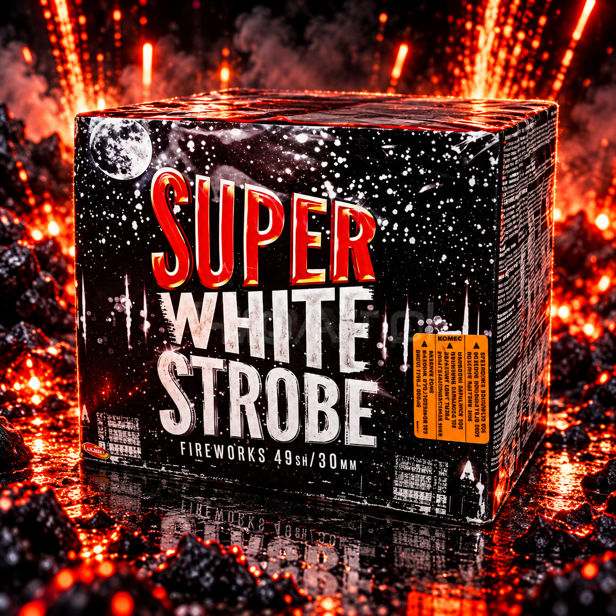 Super white strobe, 49 shots